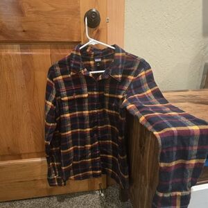 Patagonia Black, Red, and Yellow Plaid Shirt